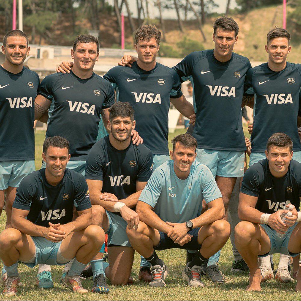 El seleccionado argentino post entrenamiento en Pinamar. Foto: Prensa UAR 